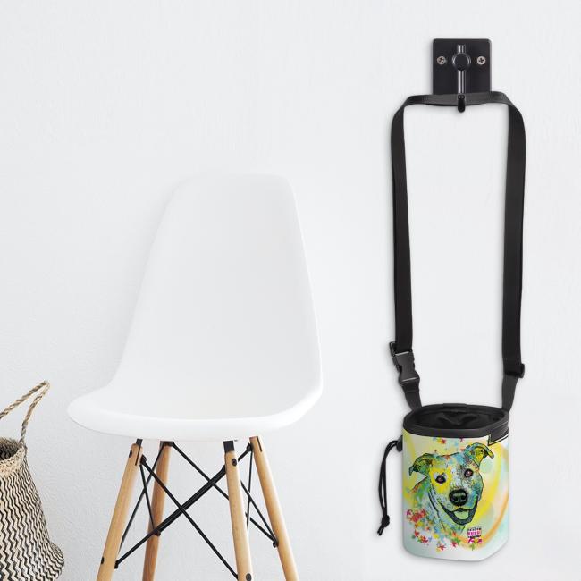 Preview: NomNom Bag Kiki - Leckerchenbeutel, Leckerli, Futterbeutel, bunt, Oxfordstoff, AmStaff, Staffordshire, Pit, Pitbull, SOKA, Listenhund